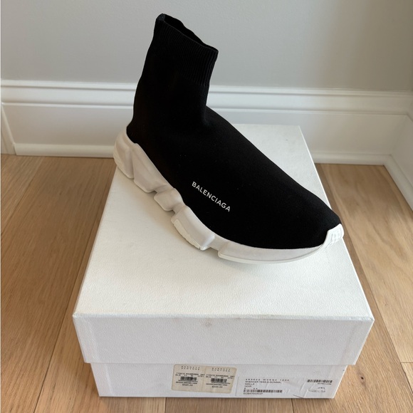 NWT Men’s Balenciaga Sneaker Tess Gomma Maille Noir size 11 - Picture 2 of 7